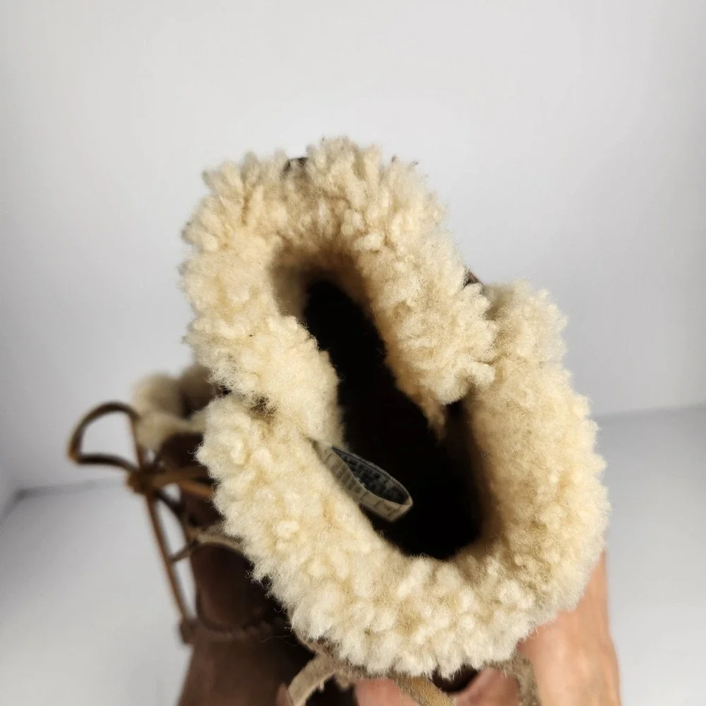 Ugg Cove Women's Brown Suede Slip-On Winter‎ Comfy Boots Size 7